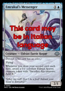 MTG EMRAKUL's MESSENGER FOIL EXC - ARALDO DI EMRAKUL 61 - MH3 - MAGIC - Picture 1 of 1