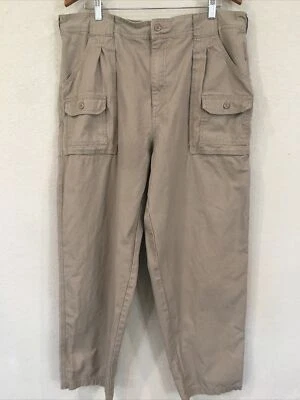 Cabela's Hombres 40x32 Pantalones Beige Carga Clásico Cónico 100% Algodón Ropa de Trabajo Exterior Foto 1 de 4