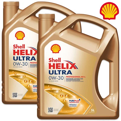 2x Shell Helix Ultra Professional AV-L 0W-30 ACEA C3 VW 504.00 507.00 Motoröl 5L - Bild 1 von 2