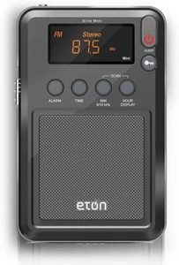 Eton Elite Mini Ricevitore Radio Am Fm Onde Corte Arancione Lcd Sveglia Portatile - Foto 1 di 7