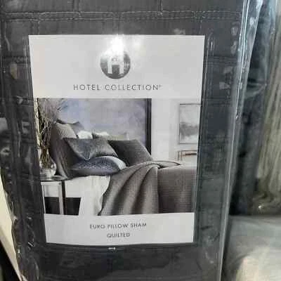 Hotel Collection Composite Quilted Sham, King, Gray Foto 1 de 4