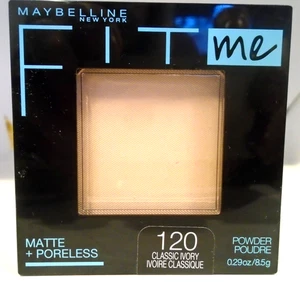 Maybelline Fit Me Matte + Poreless Pressed Powder 120 Classic Ivory - Picture 1 of 1