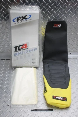 Cubierta de asiento delantera TC4 2007-2009 SUZUKI RMZ250 AMARILLO/NEGRO 11-28420 Foto 1 de 4
