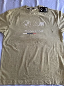 Puma BMW M Motorsport Tee Men'sLarge T-Shirt NWT 629224 05 Green. - Picture 1 of 7