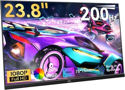 Kenowa 23.8" Large Portable External Monitor 200Hz IPS FHD 1080P Freesync - Image 1 of 4