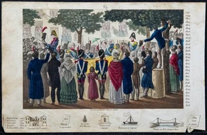 1825 - Retour de Louis XVIII à Paris - Gravure ancienne - Histoire de France - Imagen 1 de 5
