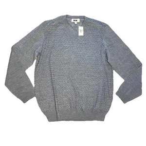 Joseph Abboud Heritage Merinos Wool Merino Wool Sweater Blue Pullover Men XL $99 - Picture 1 of 13