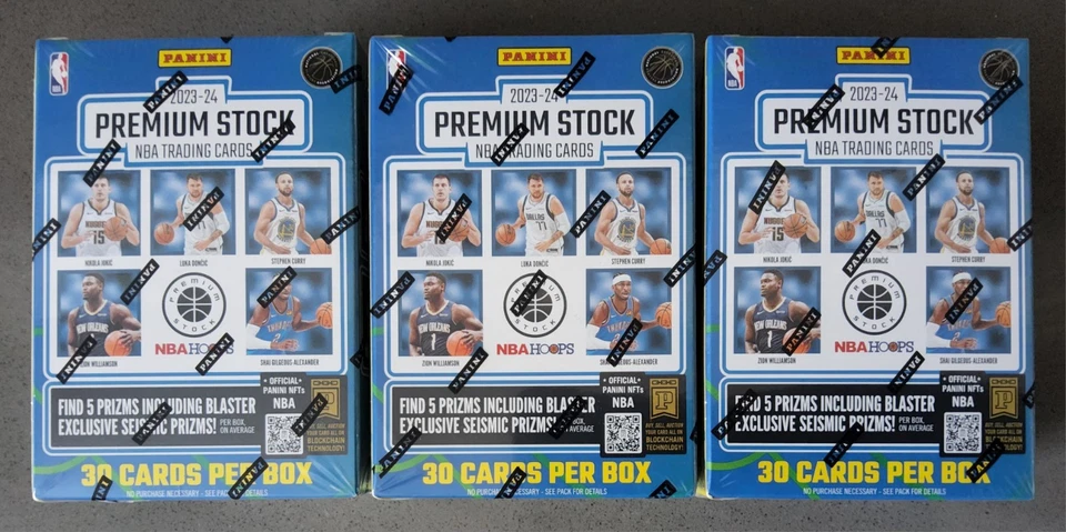2023-24 Panini Premium Stock NBA Trading Cards 2 Blaster Box(es) Wemby Rookie RC