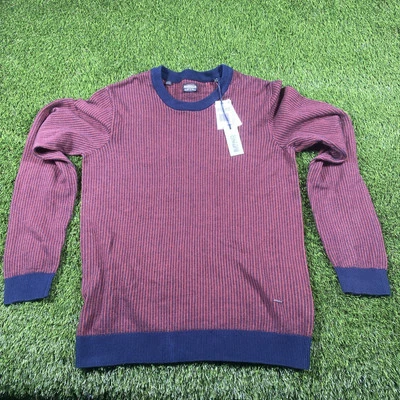 Buffalo David Bitton 毛衣男式大号全新带标签栗色  — 第 1/4 张图片