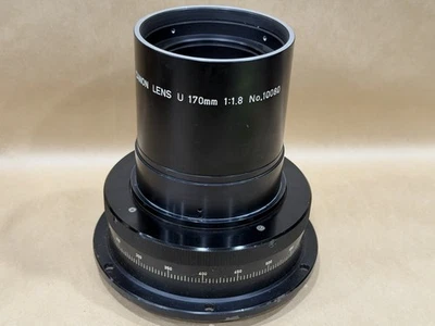 Canon U 170mm F/1.8 No.10080 Vintage Large Format Lens with Blades-Heavy & Rare! - Image 1 of 4