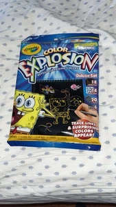 Crayola Color Explosion SpongeBob Schwammkopf 18 Blatt offen neu - Bild 1 von 4