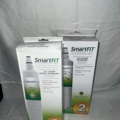 2 PACK  NEW - LG Sears Kenmore  Refrigerator filter SFRL-2  Smartfit LT600P - Image 1 of 3
