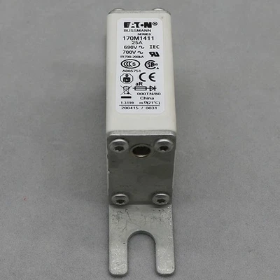 1piece New Eaton Bussmann 170M1411 Series High Speed Square Body Fuse 25A 690V - Image 1 of 4