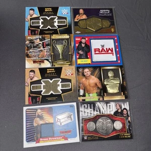 WWE Topps Commemorative Championship Medallion Patch Relic 8 Card Lot Parallel - Picture 1 of 6