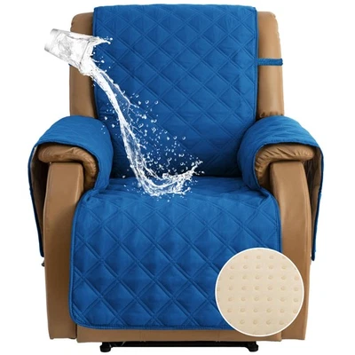 Funda Reclinable Acolchada Antideslizante, 100% Impermeable Silla Reclinable Slipcover Piel... Foto 1 de 4