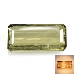 9.00 Ct Octagan 19.1 x 9.2 MM 100% Natural Olive Green to Red Turkey Diaspore - Picture 1 of 5