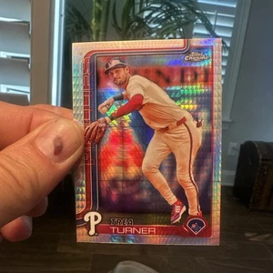 2025 Topps Chrome - Trea Turner #208 Prism Refractor Phillies - Bild 1 von 2
