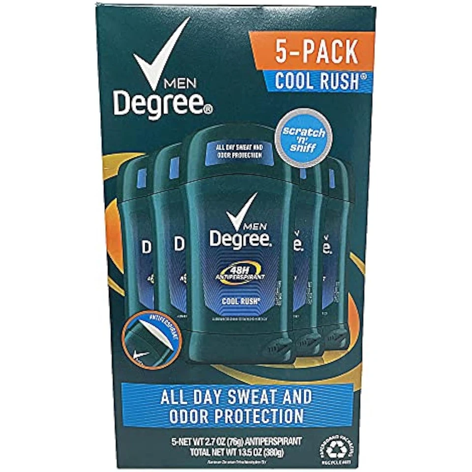 Degree Men Dry Protection Anti-Perspirant, Cool Rush (2.7 oz, 5 pk.) - Image 1 of 4
