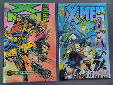 (2) X-Men Alpha & Prime #1 Marvel Comics Lot Foil Covers 1994 Wolverine