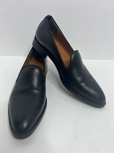 Made In Italy Everlane Women's All Black Leather The Modern Loafer Flats Size 7 - Picture 1 of 9