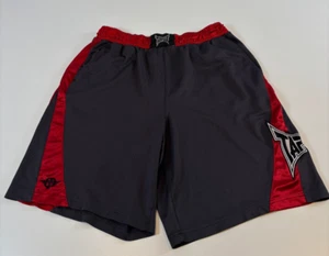 Vintage Tapout MMA Fighter Shorts Red Gray Tapout Logo Men's Large - Picture 1 of 15