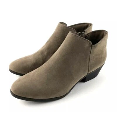 STYLE & CO Botín Ancho Imitación Gamuza Taupe / NUEVO / Talla 10 W Foto 1 de 4