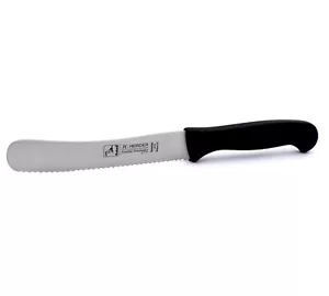 Solinger Buckelsmesser Herder Solingen Wellenschliff Brötchenmesser schwarz - Bild 1 von 9