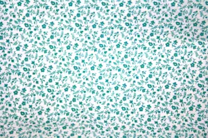 PEQUEÑA FLOR EN AZUL SOBRE BLANCO - VINTAGE CRANSTON - TELA 100% ALGODÓN - Imagen 1 de 3