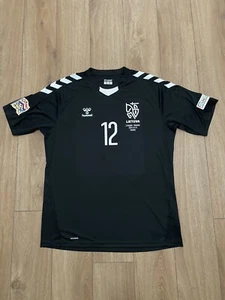 Hummel Lithuania 2024/25 Match Worn/Issue & Signed Shirt, Gertmonas - 12, XL - Picture 1 of 16