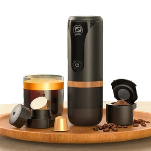 iCafilas Portable Espresso Coffee Maker DC12V Fit Nespresso Pod & Ground Coffee - Picture 1 of 12