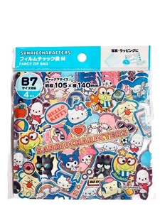 Sanrio Zip Bags, B7 Hello Kitty Kuromi Pochacco Twin Stars Melody Cinnamoroll - Picture 1 of 2