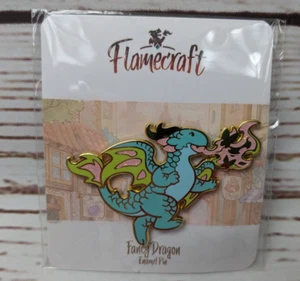 Flamecraft Game Kickstarter Exclusive Fancy Dragon Pin Add-On Promo Pin Trading - Picture 1 of 2