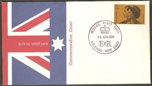 1970 QEII Queen Elizabeth Official Australia Royal Visit Tour APO ORANGE NSW - Picture 1 of 1