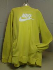 Nike Bright Yellow Hooded Sweatshirt Front Pocket Youth Unisex Size XL