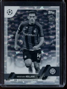 2022-23 Topps Chrome UEFA #150 Kristjan Asllani RC Black & White 125/150 - Inter - Picture 1 of 2
