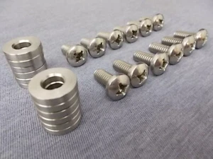 Ford Essex V6 STAINLESS STEEL Pan PHILLIPS Rocker Cover Screws & Thick Washers - Picture 1 of 7
