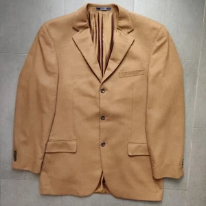 Arnold Brant Loro Piana Brown Camel Tan 100% Cashmere Blazer Sport Coat Jacket - Picture 1 of 24