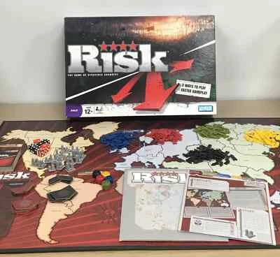 2008 Risk Game Of Strategic Conquest Parker Brothers Board Game 100% Complete - Image 1 of 4