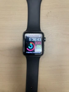 Apple Watch Series 3 42mm Space Gray Aluminum Case with Sport Band - Black... - Picture 1 of 8