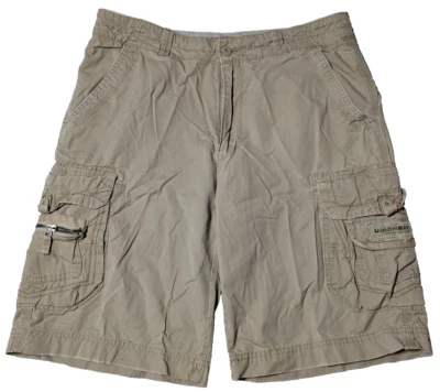 Pantalones Cortos Carga UNIONBAY Hombres Talla 34 (Actual 36X9) Algodón Caqui 9" Foto 1 de 4