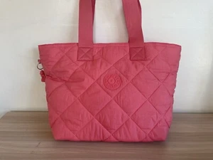Bolso de Mano Kipling Iricia Grande Acolchado con Asa Superior en Rosa Nuevo - Imagen 1 de 7