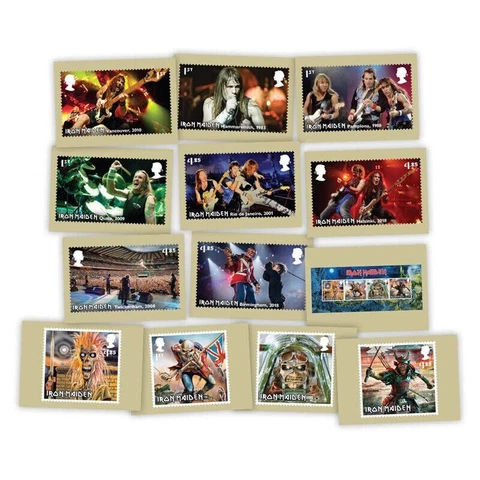 2023 Iron Maiden stamp PHQ Postcards Cover