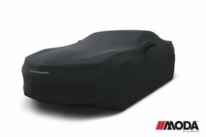 For 10-15 Camaro | Moda Stretch™ Word Emblem Logo Black Car Cover & Storage Bag - Picture 1 of 5