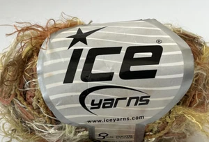 Ice Yarns Trawl Paper Eyelash Fashion Yarn Gold Copper Color - Picture 1 of 6