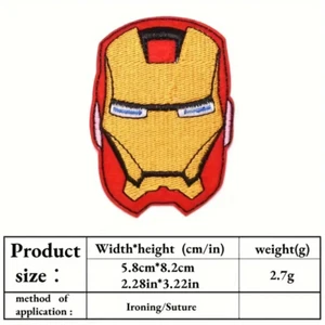 Parche bordado coser o planchar apliques de tela - Nuevo - Avengers Iron Man - Imagen 1 de 1