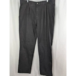 Paul Fredrick Pleated Denim Pants Black waist: 40 NWT - Picture 1 of 9