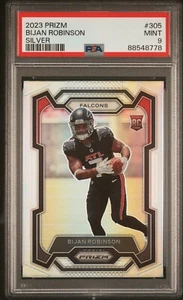 Bijan Robinson 2023 Panini Prizm #305 Silver RC PSA 9 - Picture 1 of 2