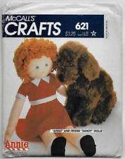 McCall's Sewing Pattern 621 Orphan ANNIE Stuffed Doll & Dog SANDY