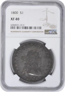 1800 Bust Silver Dollar EF40 NGC - Picture 1 of 4