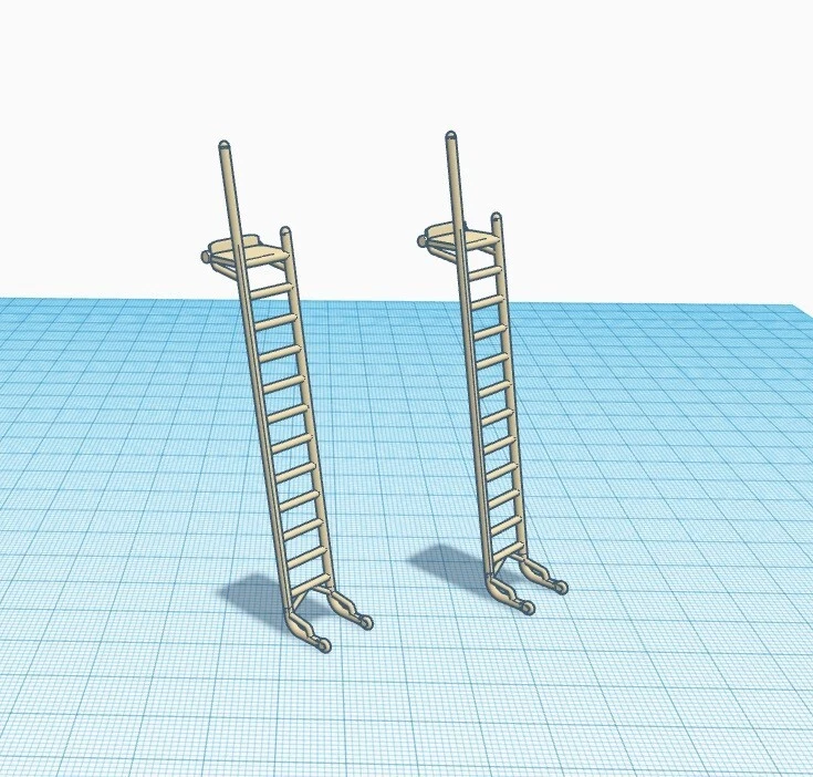 Echelles de servitudes AAE pour Mirage IV A et P  -1/48 - Photo 1/2